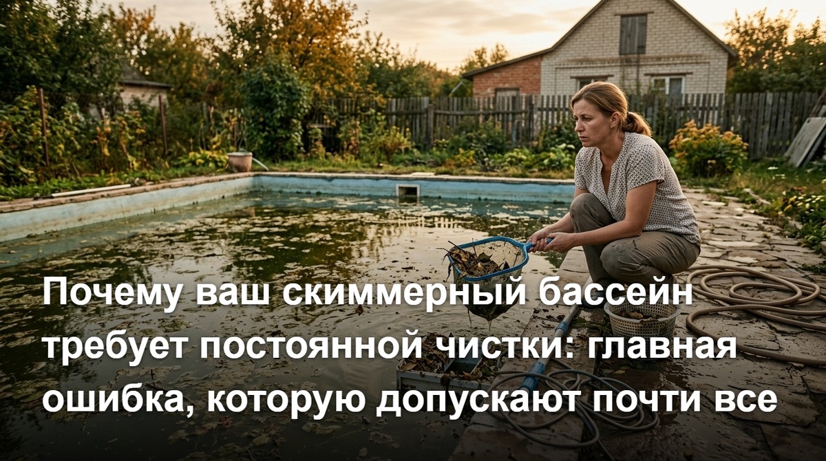 Ошибка №1, из-за которой бассейн требует постоянной чистки.