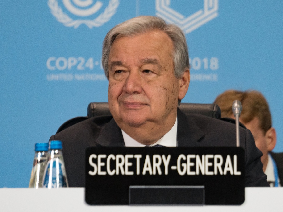     Генсек ООН Антониу Гутерриш   
(cc) UNclimatechange