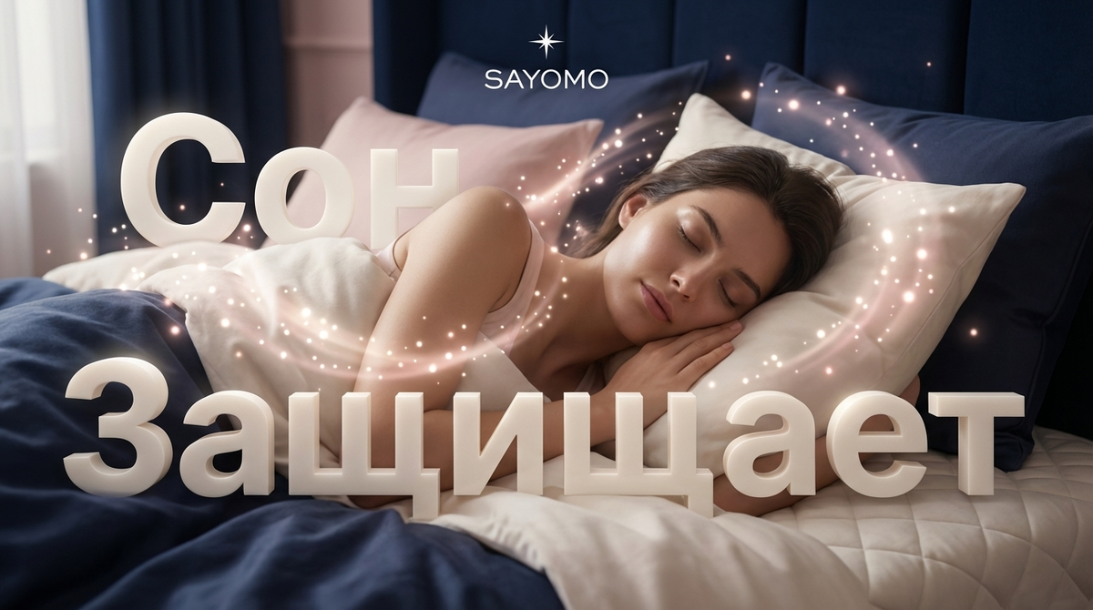    Позвольте себе достаточно отдыха! Качественный сон — ваш главный союзник в поддержании крепкого иммунитета. sayomosleep