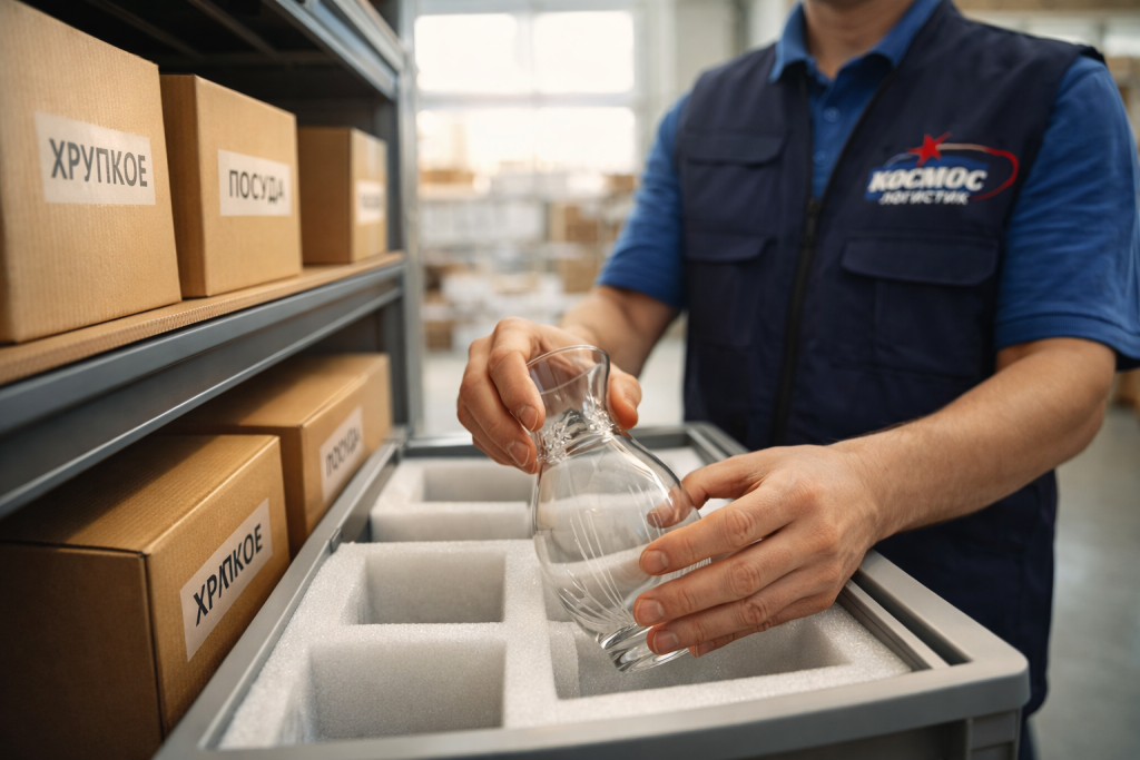    Склад для посуды и хрупких изделий из стекла: Специальные зоны хранения