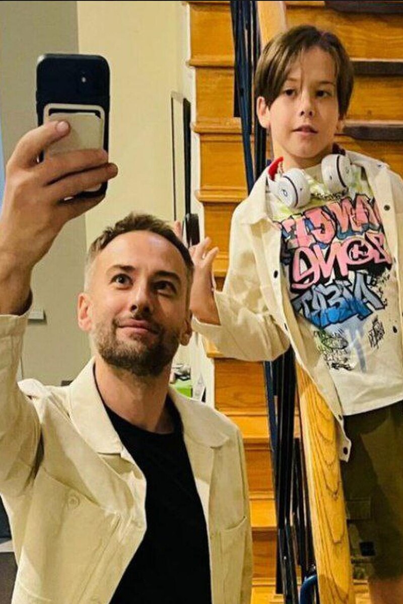    Дмитрий Шепелев с сыном Жанны Фриске. соцсети