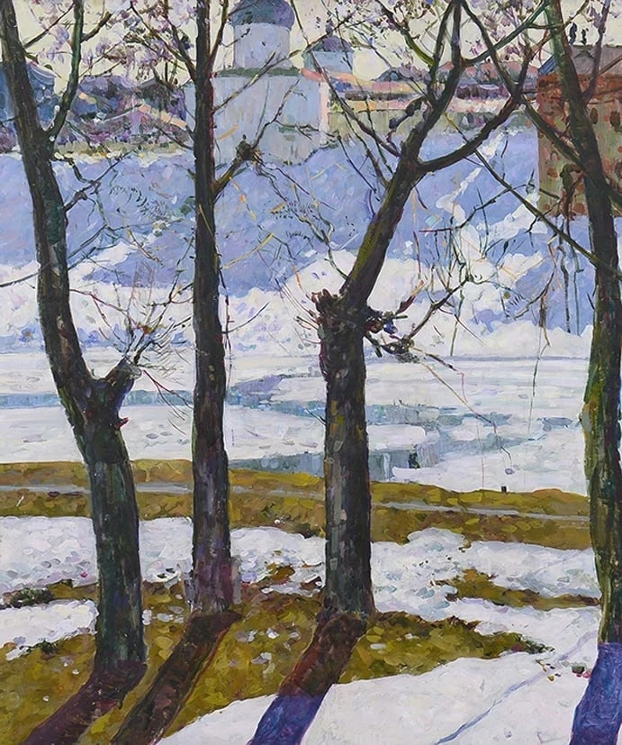 Борис Домашников. «Весна в Пскове». 1965
