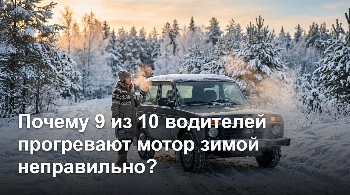 Почему 9 из 10 водителей прогревают мотор зимой неправильно?