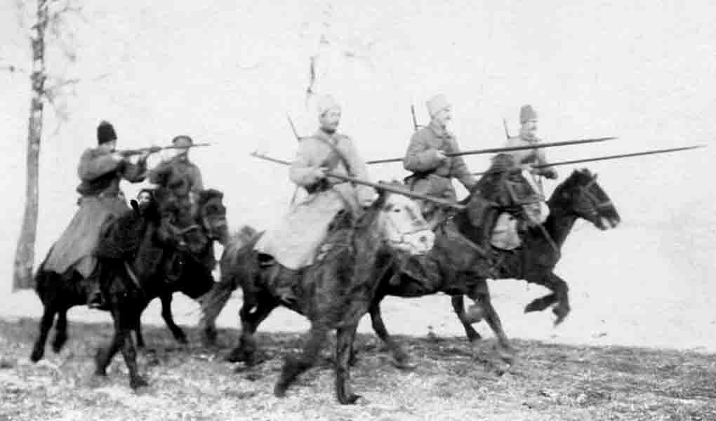 Дозор русской кавалерии. Первая мировая война