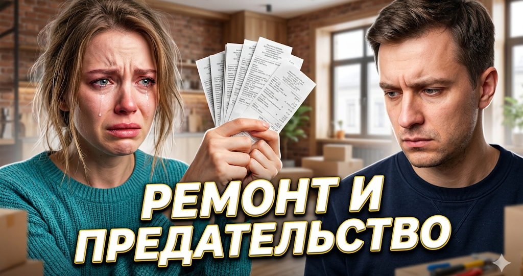 — Я вложила в ремонт этой квартиры все свои накопления, а ты переписал её на мать?!» — я достала чеки на стройматериалы