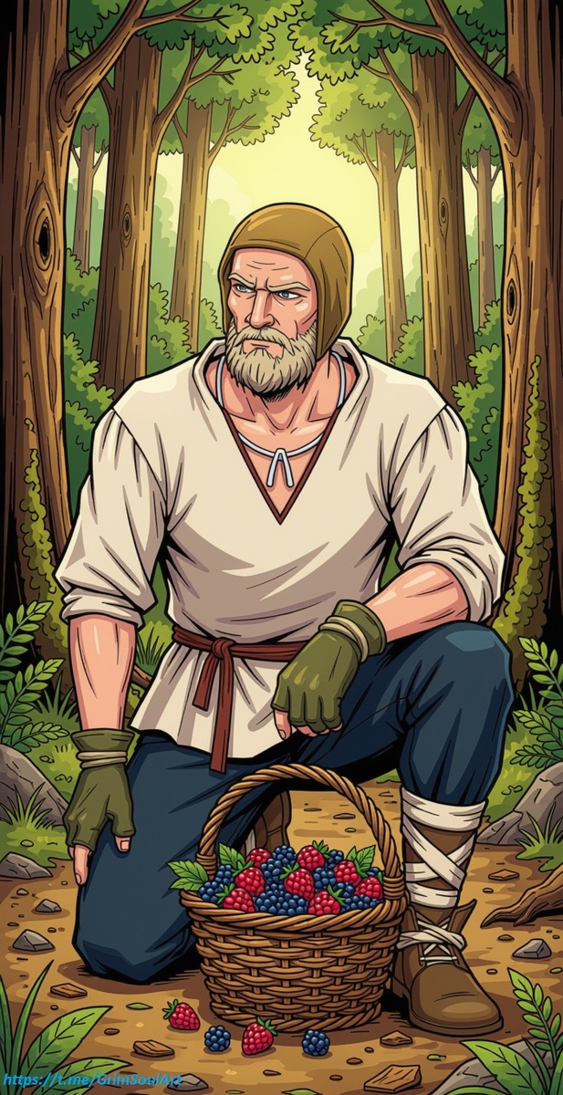 Примерно так вы будете выглядеть бОльшую часть игры. Для того, чтобы собирать ресурсы для выживания, более прочная защита ни к чему - а если ходить в лес за дровами и ягодами в доспехах с мечом, ваша внутренняя экономика очень быстро выйдет в жесткий убыток.