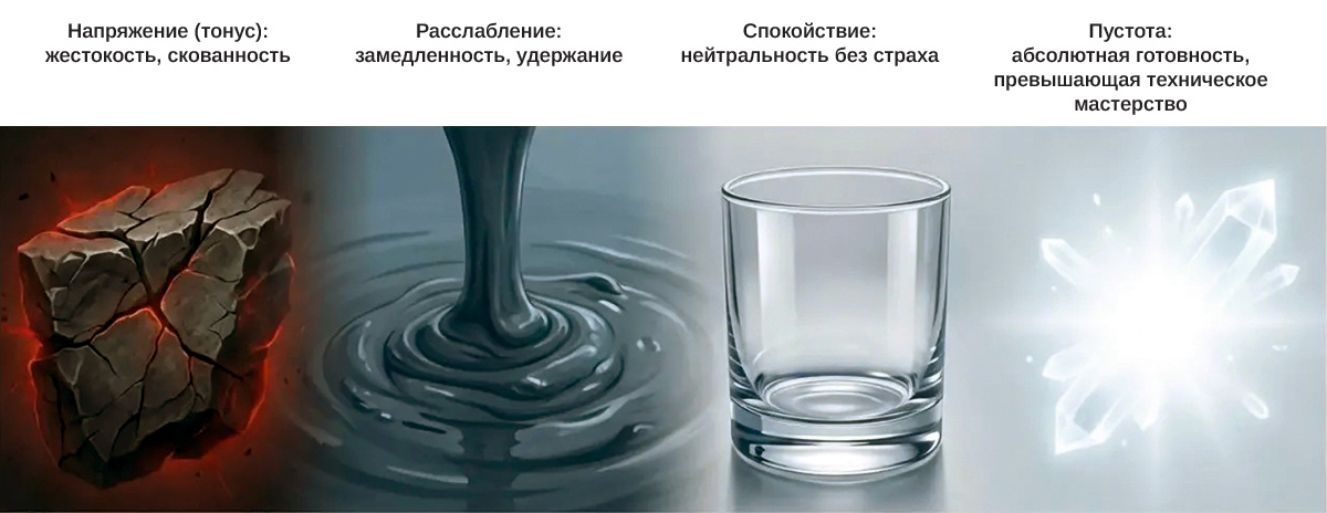 Спектр состояний человека в бою