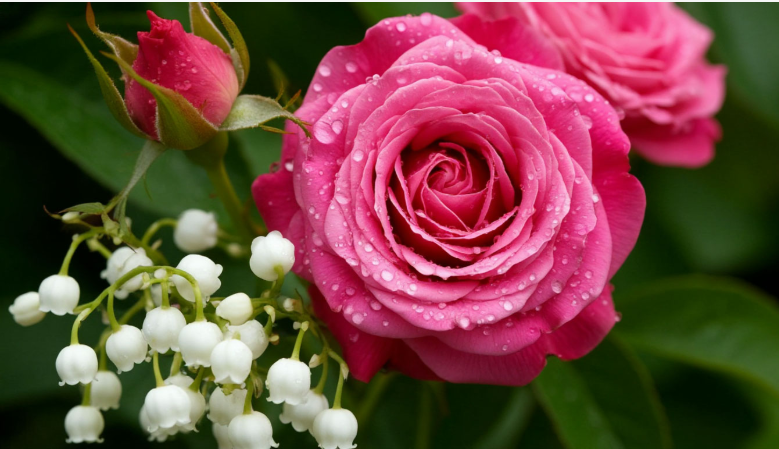 Роза и ландыш