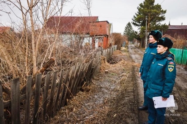    Особую опасность представляют заросшие учстки. Фото: ГУ МЧС России по Омской области