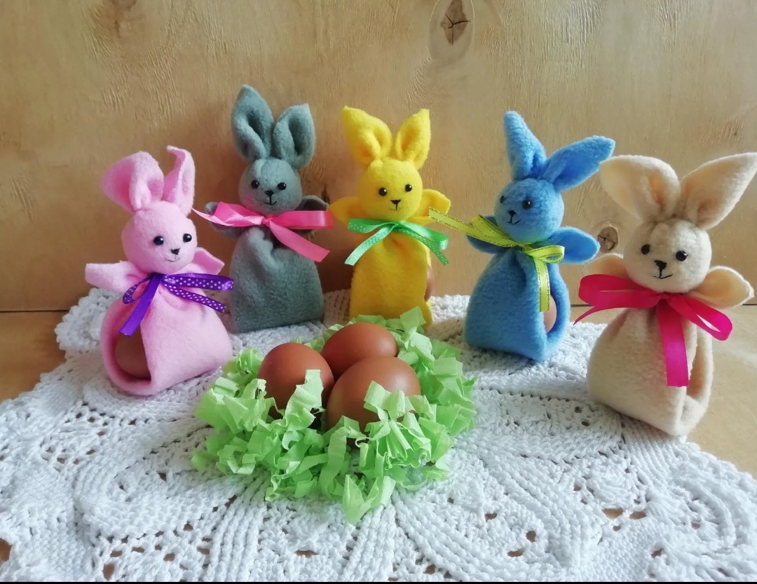 Зайчики на пасхальное яйцо