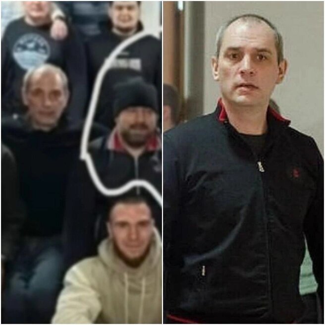 Сергей Догадин (фото справа) в суде в 2015 году и человек очень похожий на него (фото слева) сидит рядом с Вовой Борским (в шапке)Источник:Воронцова вещает / КП-Самара