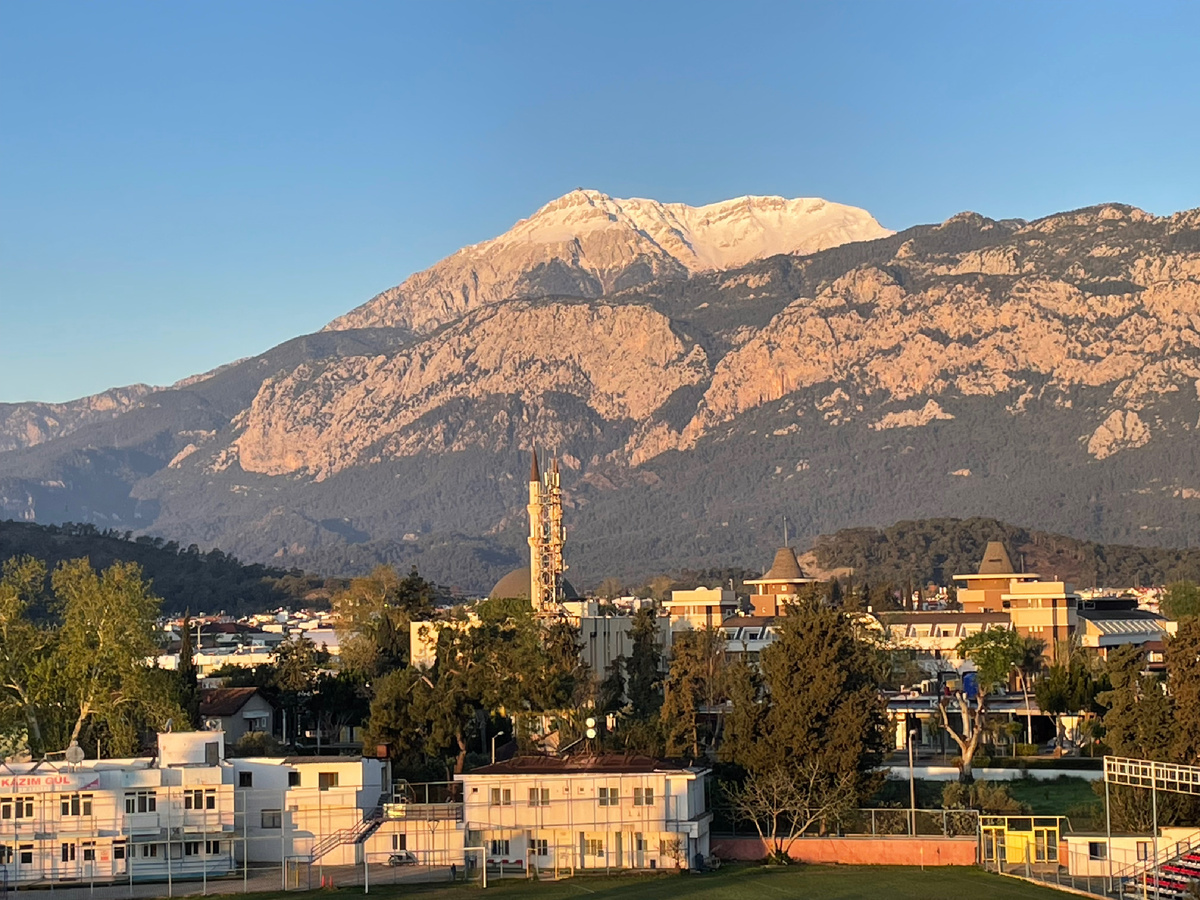 Утренний вид с балкона