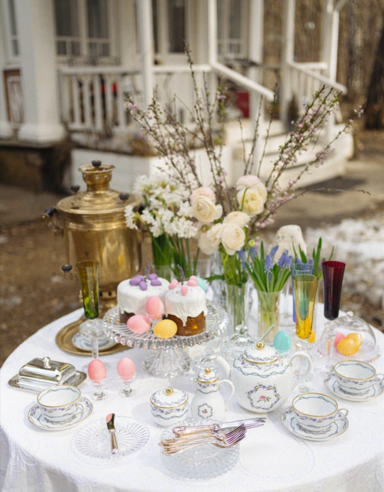 Сервировка пасхального стола