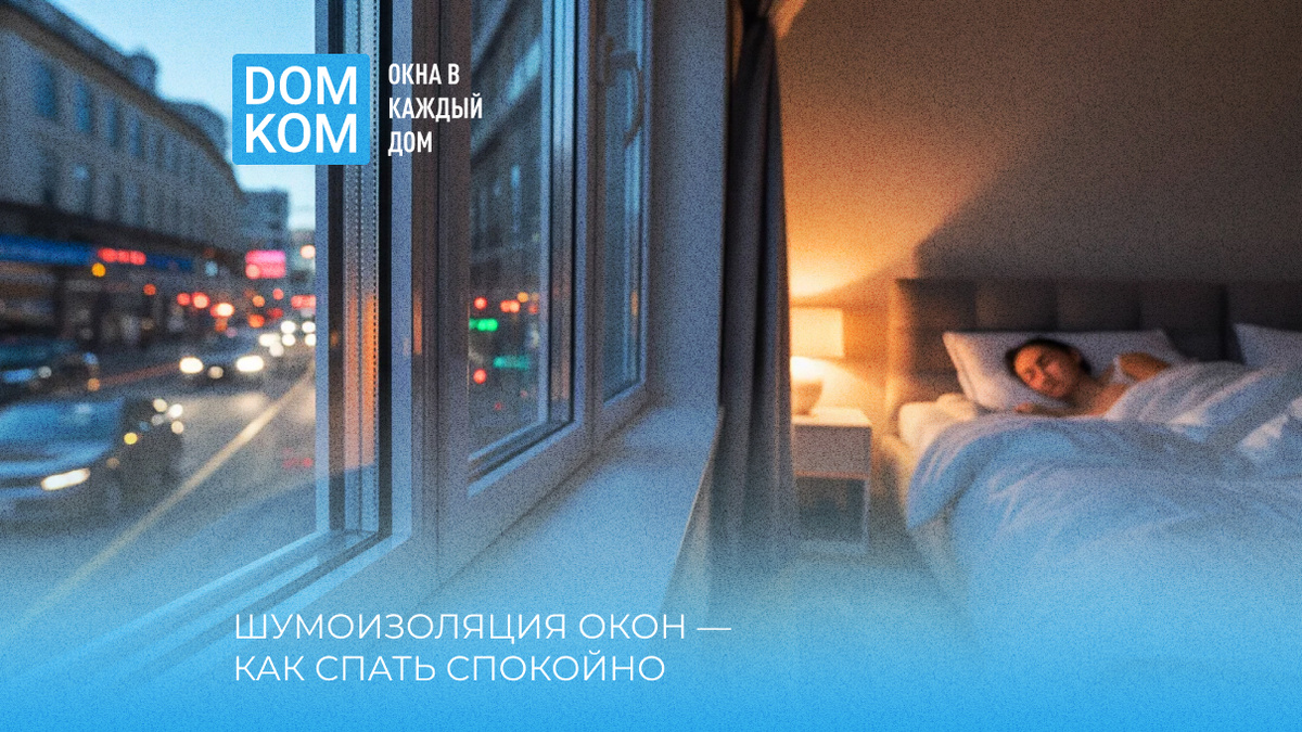 Шумоизоляция окон — как спать спокойно