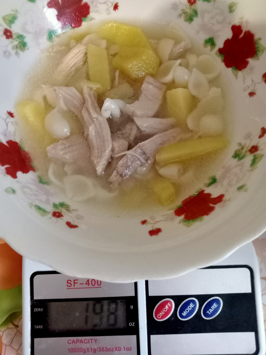 Суп с мясом.