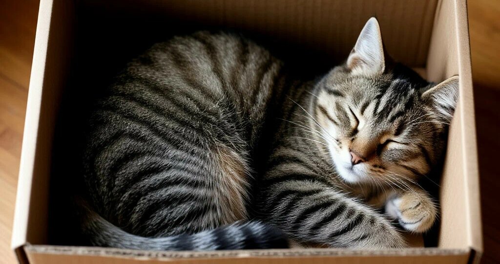 Почему кошки так любят коробки? Объясняем!