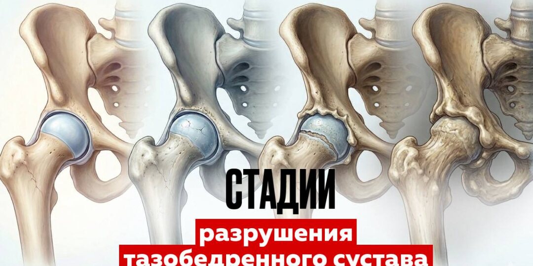 Стадии разрушения тазобедренного сустава: что происходит до протезирования