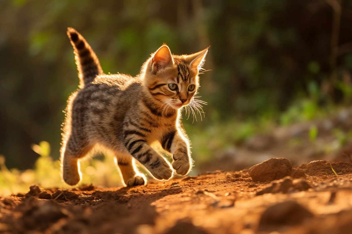 Коты — хищники, поэтому умеют выслеживать добычу