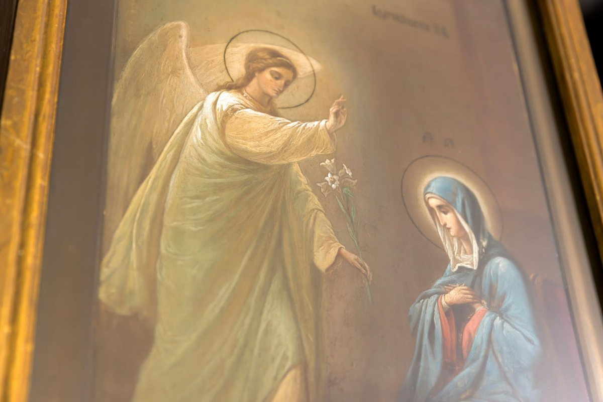 Икона "Благовещение Пресвятой Богородицы". Изображение из Интернета.