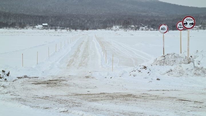 В Хабаровском крае остались всего две действующие ледовые дороги