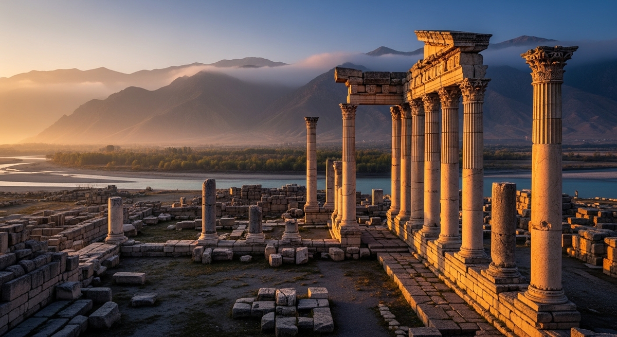 Ай-Ханум на рассвете