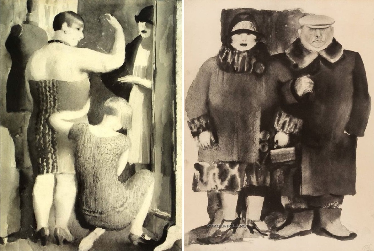 Типажи НЭПа на рисунках Владимира Лебедева. https://ru.pinterest.com/