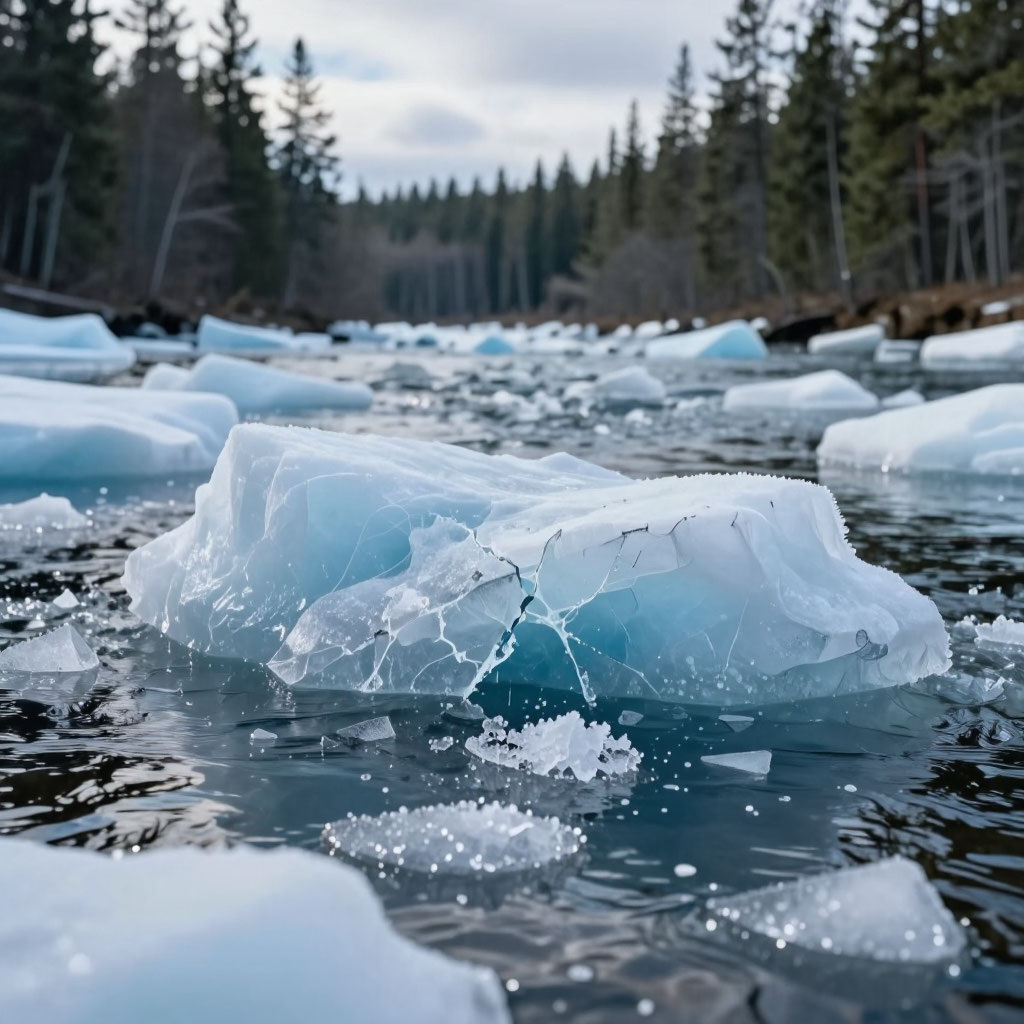 Алиса представляет себе ледоход вот так :)