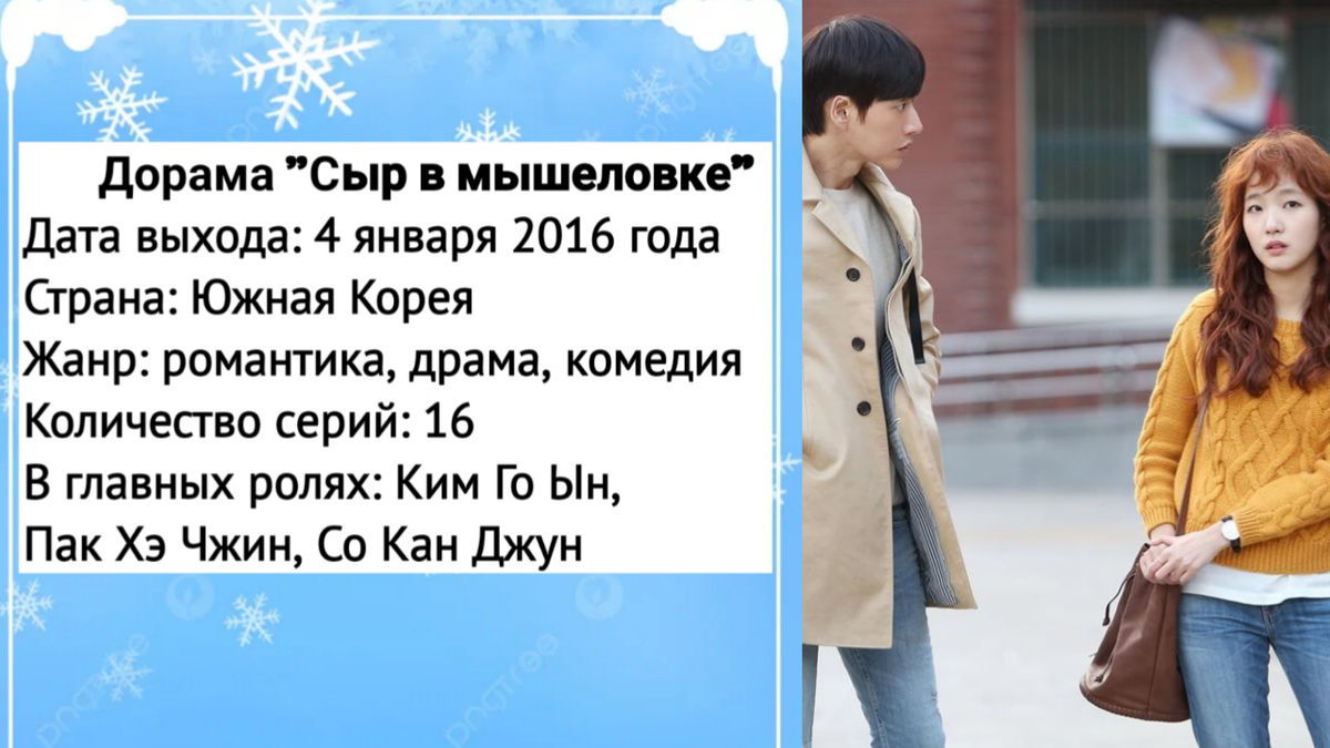Коллаж создан автором этой статьи. В нем использован кадр из дорамы "Сыр в мышеловке" 2016 года.