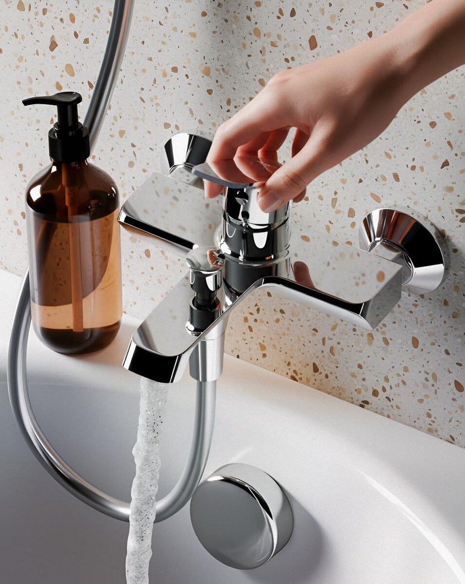 Смеситель для ванны и душа AM.PM Func F8F10000 хром