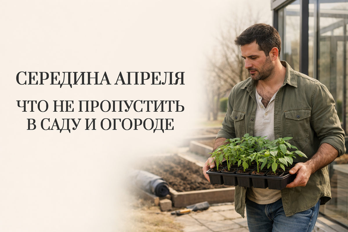 Огородные дела в середине апреля