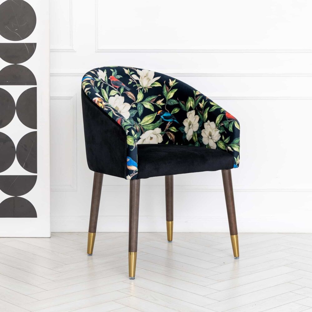 Кресло «Цветущая аристократка» (версия Сити 2 блэк)