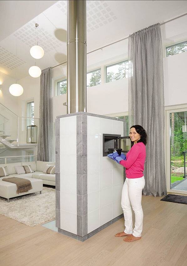 Камин с встроенной духовой печью LATUS SOLO TUNNEL