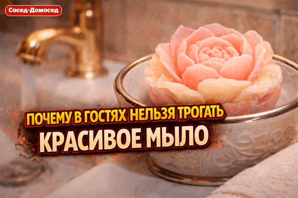 Почему в гостях нельзя трогать красивое мыло – бытовая трагикомедия про священный кусок роскоши, который создан не для людей 😄