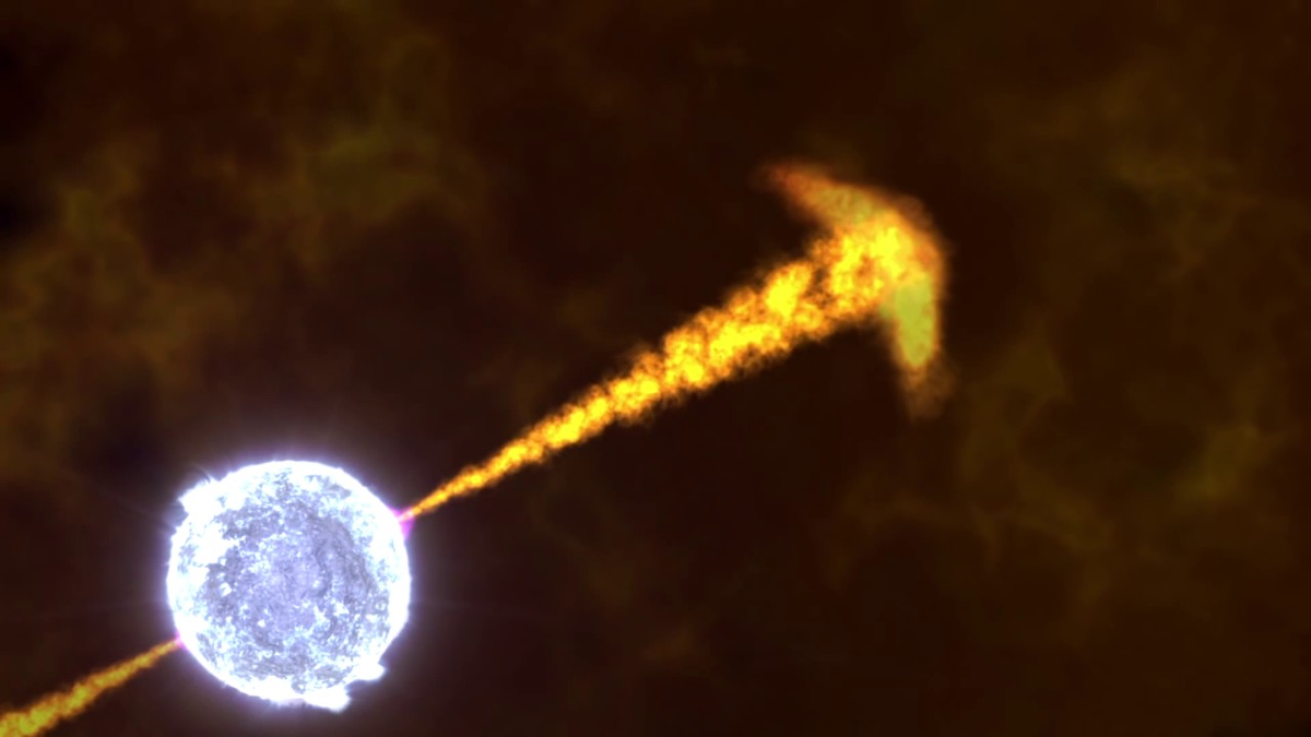 Вспышка гамма‑излучения. 