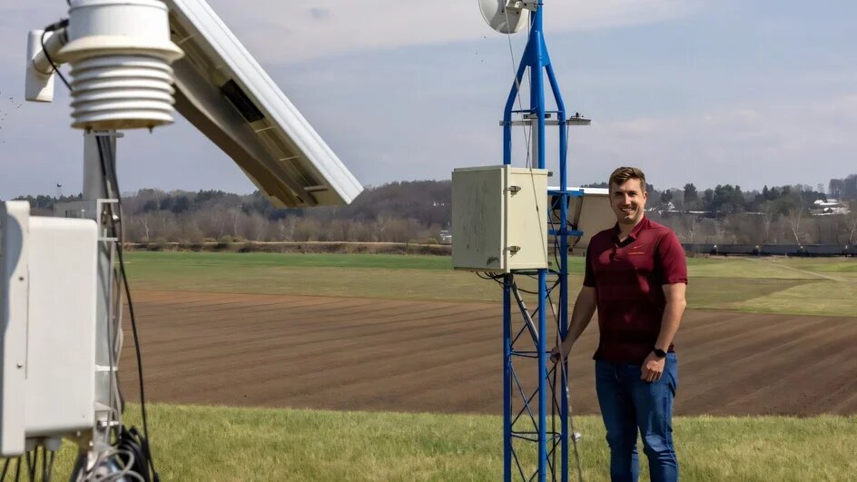 Погодная станция на ферме в Пуэрто-Рико Источник: Virginia Tech