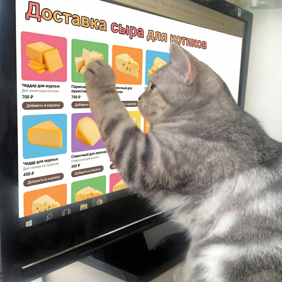 Буся за компьютером