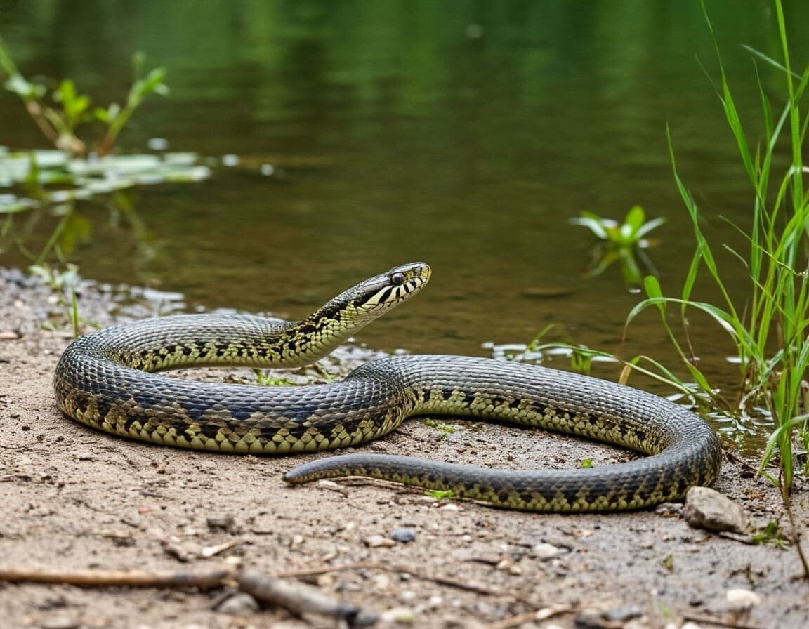 В ДНР обитает девять видов змей/Фото: сгенерировано нейросетью Шедеврум