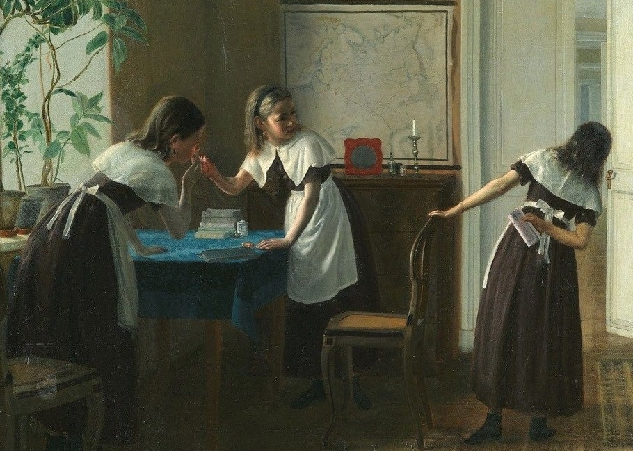 Михаил Петров «Пансионерки», фрагмент