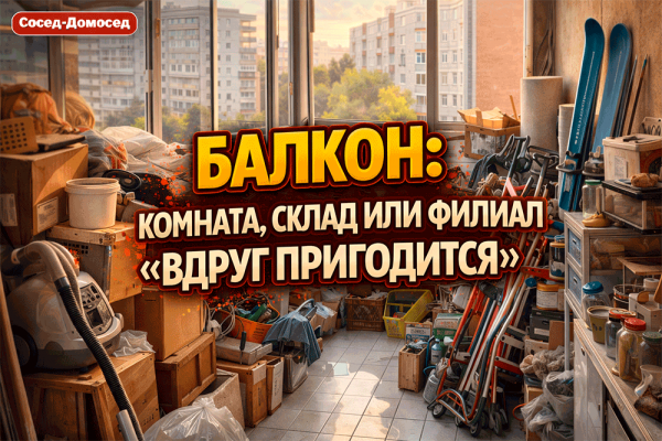 Балкон – это комната, склад или филиал “вдруг пригодится”: почему у нас там живёт половина жизни и ещё немного стыда 😄
