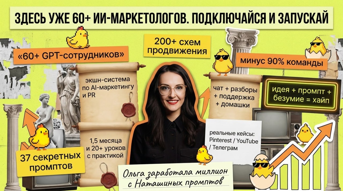 Вот какая инфографика получилась у меня с помощью этого промпта