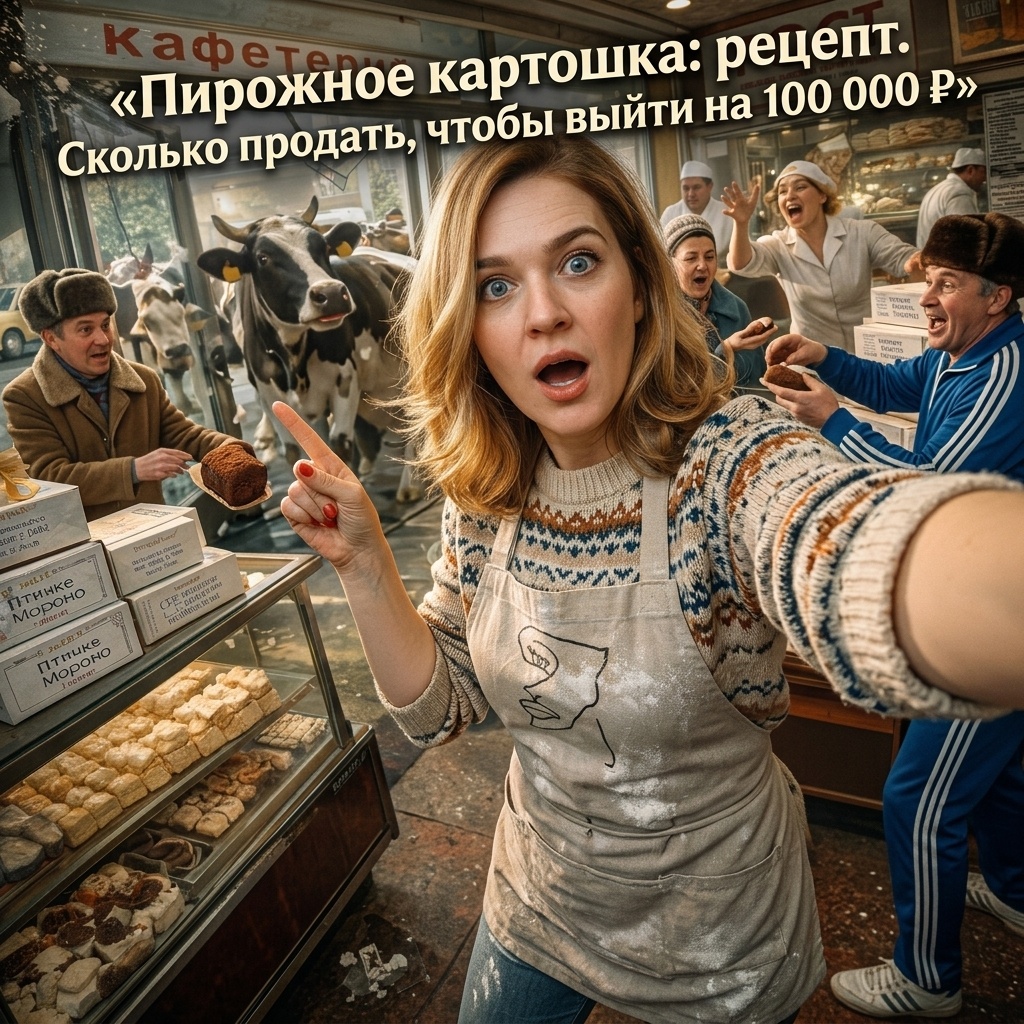    Рецепт домашнего пирожного картошка и бизнес-расчет продаж admin