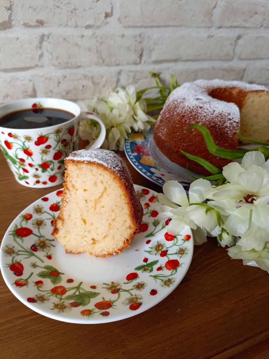 Творожный кекс по ГОСТу. Фото автора 