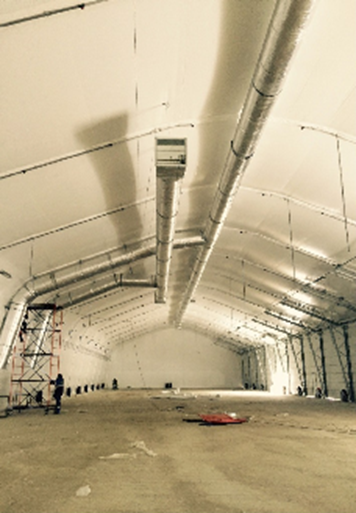 Проектирование и монтаж укрытия техники ТМУ