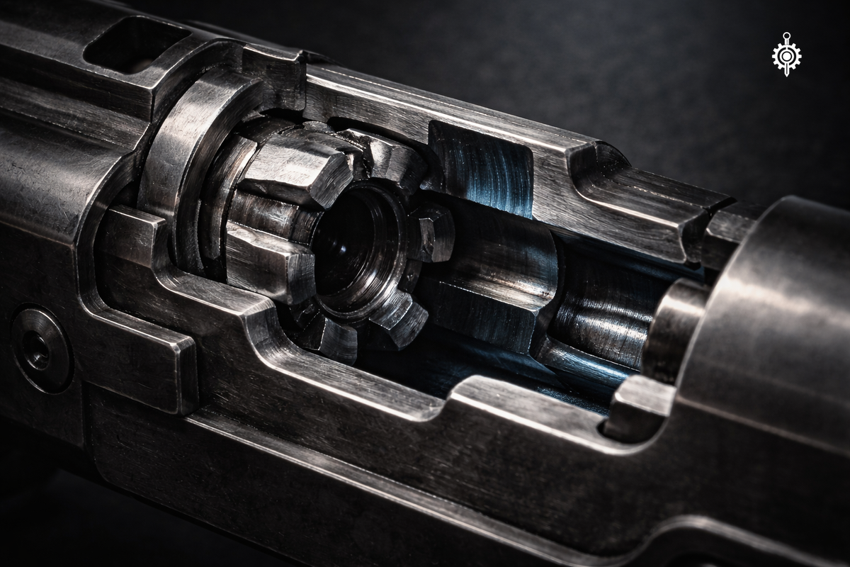 Но характер оружия определяется внутри — там, где затвор встречается со стволом.