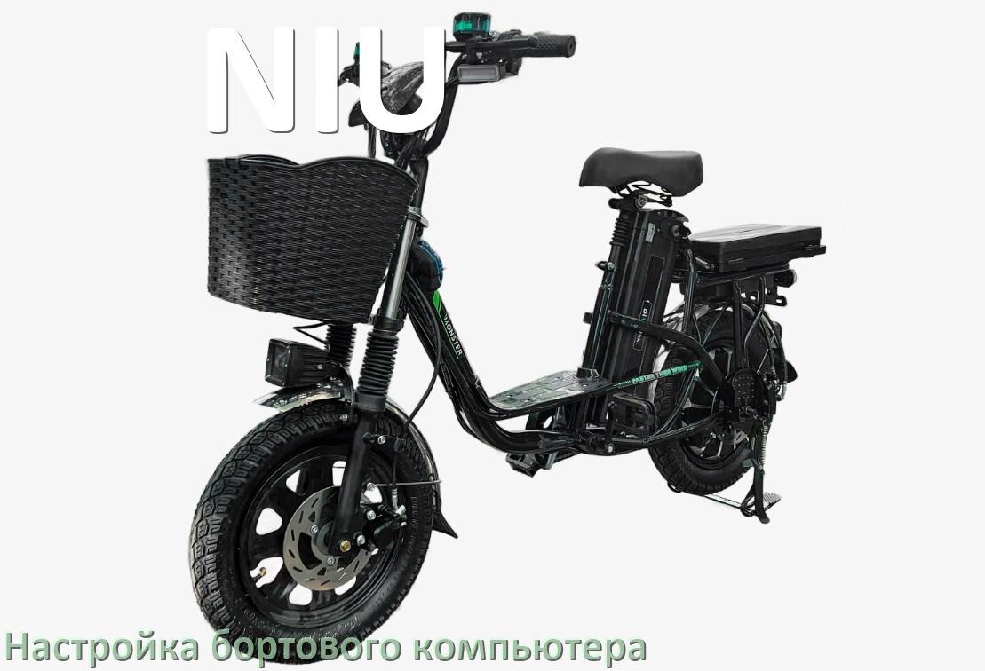 
Как на электровелосипеде NIU настроить бортовой компьютер