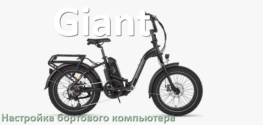 
Как на электровелосипеде Giant настроить бортовой компьютер