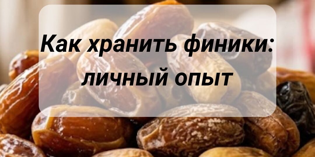 Как правильно хранить финики: личный опыт