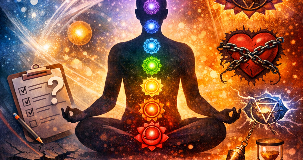 Тест из 12 вопросов: какая чакра у вас заблокирована сильнее всего? (с расшифровкой и практическими рекомендациями)