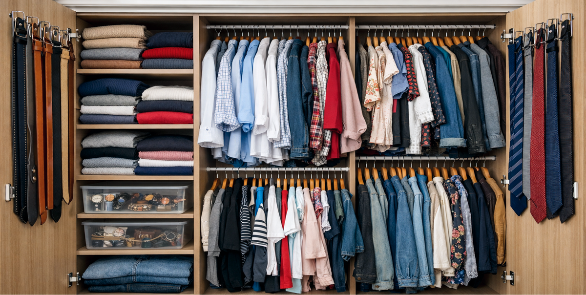 Знакомо? Вроде, аккуратно всё разложили, а места всё равно нет. Через 2–3 дня в шкафу всё снова будет верх дном
