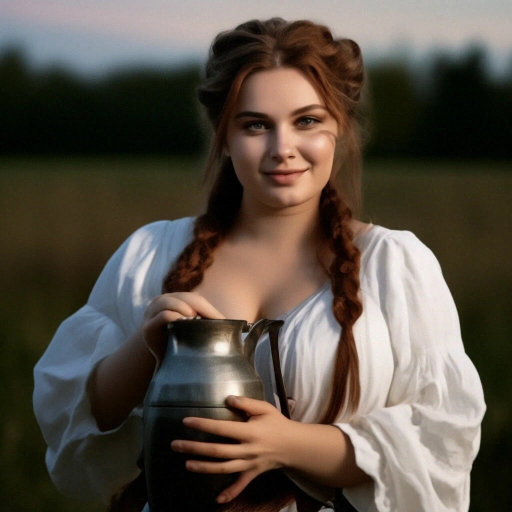 Идеальный образ фермера. Или фермерши. Не знаю. как правильно